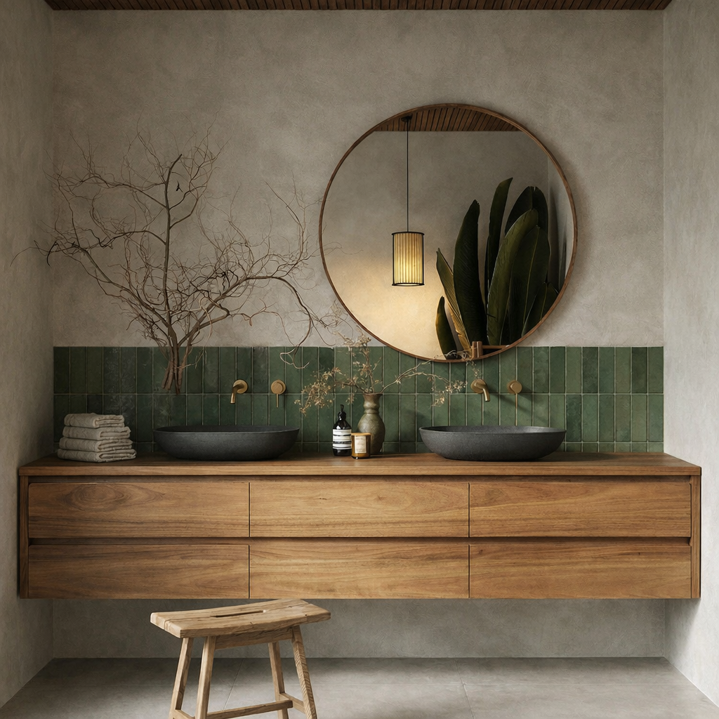 ShanaWood Floating Double Sink Bathroom Vanity with 6-Drawer Storage - view 1