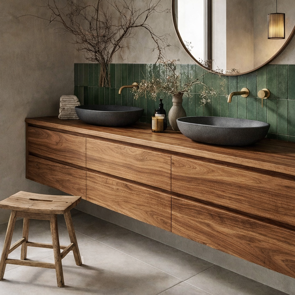 ShanaWood Floating Double Sink Bathroom Vanity with 6-Drawer Storage - view 2