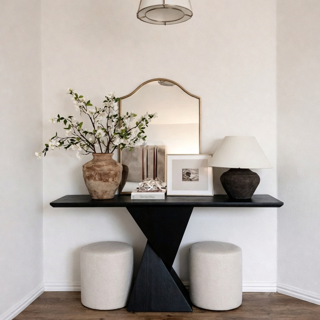 ShanaWood X-Base Console Table for Entryway and Living Room - view 2