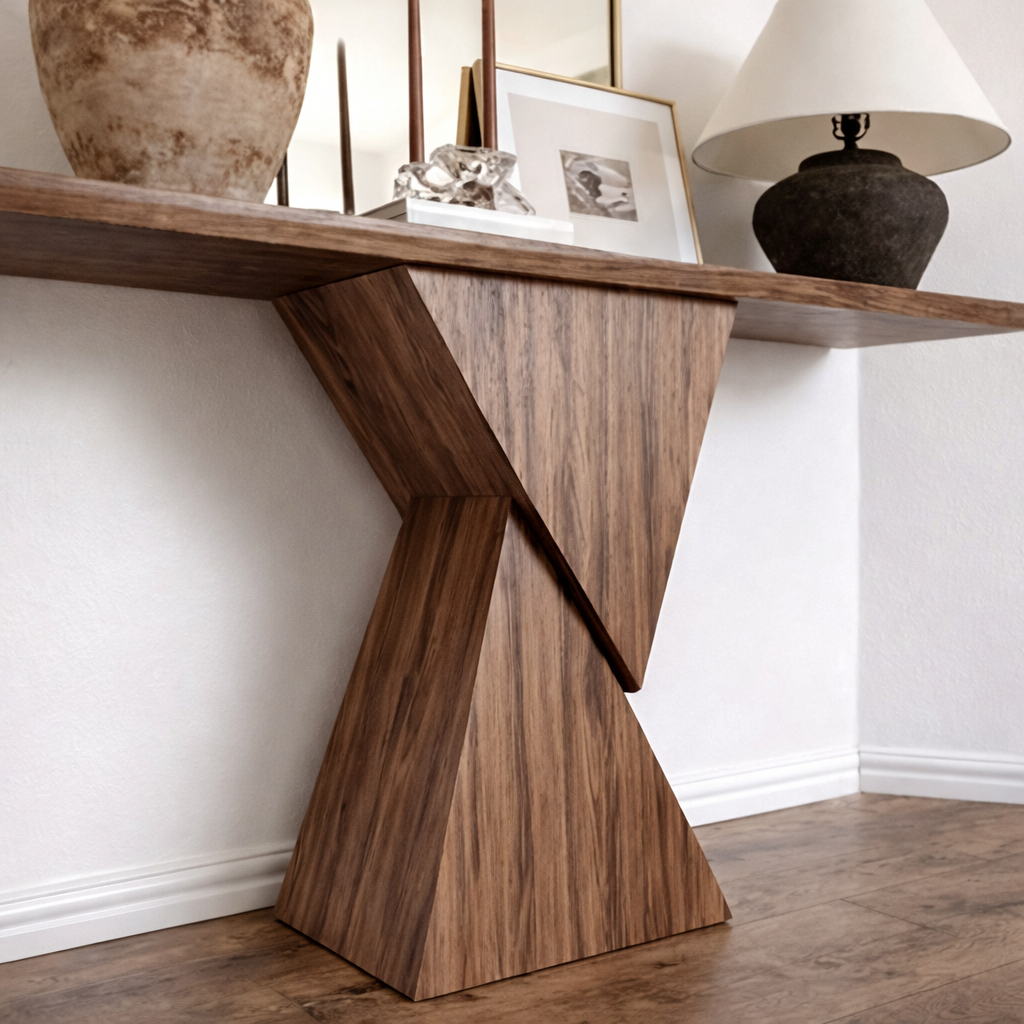 ShanaWood X-Base Console Table for Entryway and Living Room - view 3