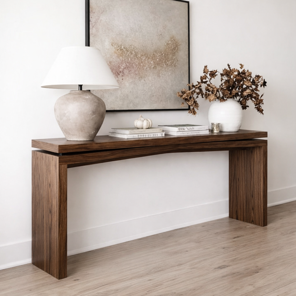 ShanaWood Curved Apron Console Table - view 4