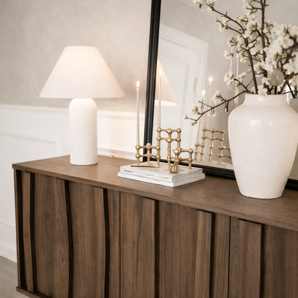 ShanaWood Sculpted Wave Door Sideboard - view 2