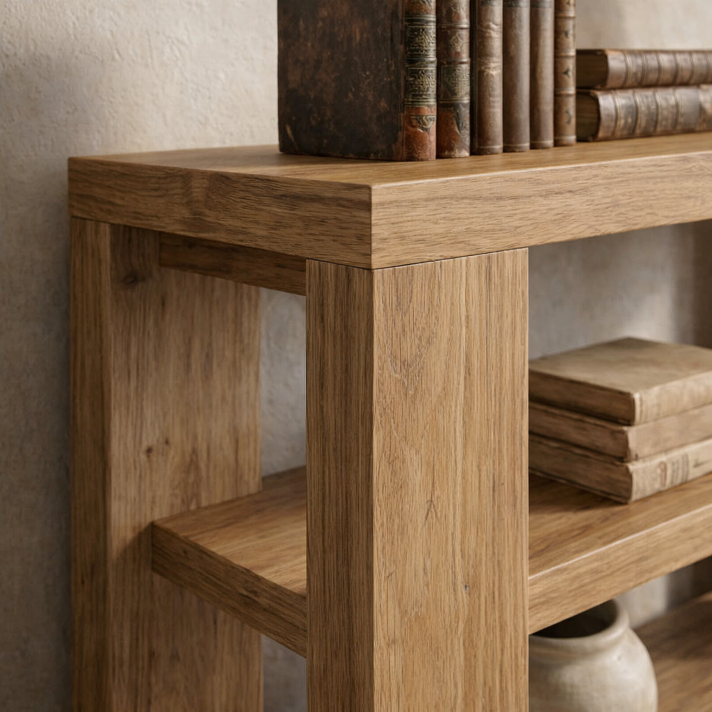 ShanaWood Thick-Frame Console Table with Open Shelves - view 4